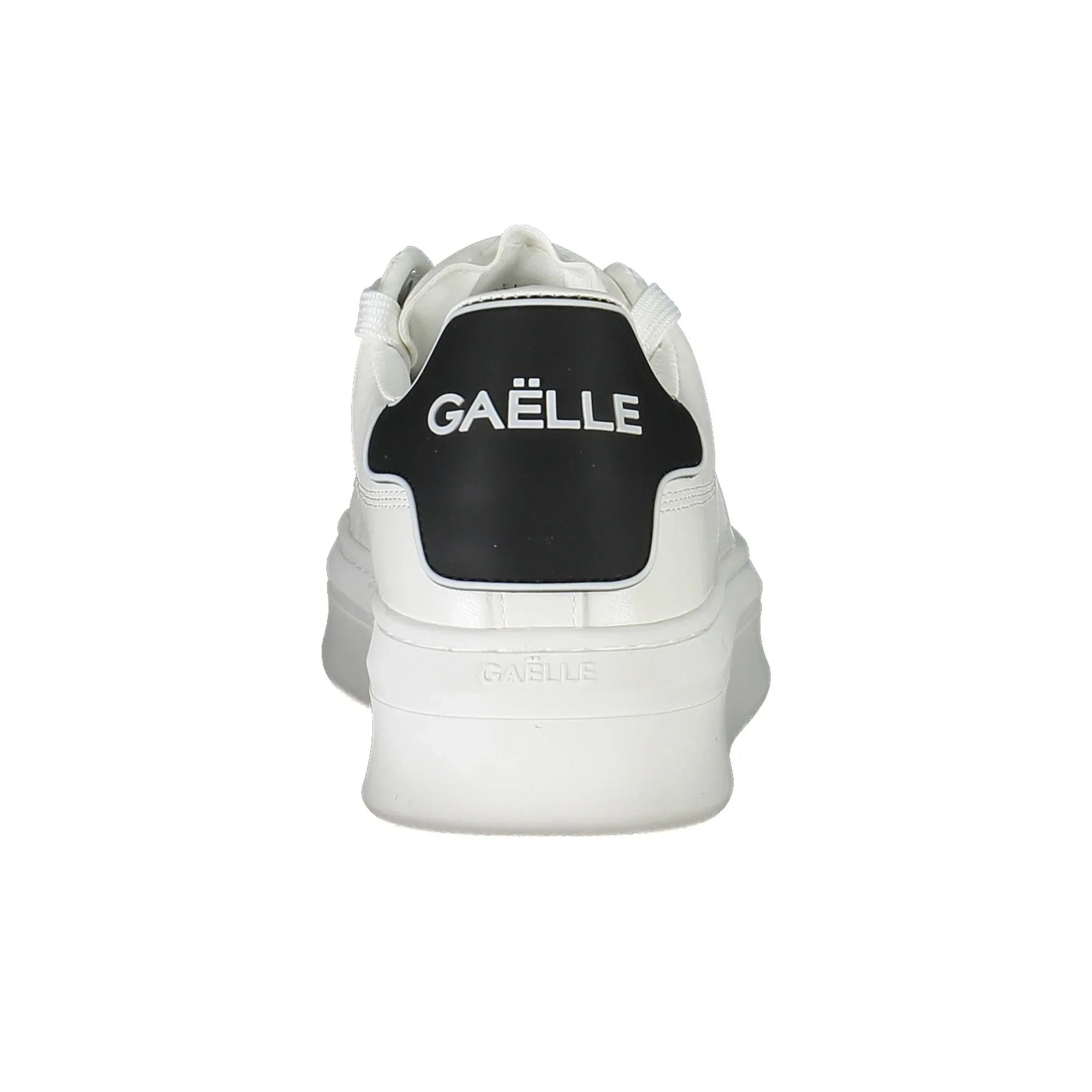 GAELLE PARIS Women's White Sneakers with Double Contrasting Laces