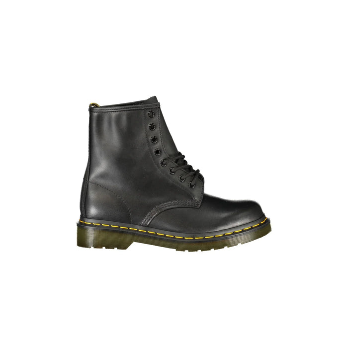 DR. MARTENS 1460 Greasy Black Unisex Ankle Boots