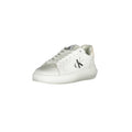 CALVIN KLEIN Scarpe Sneakers Donna Bianche con Dettagli Logo