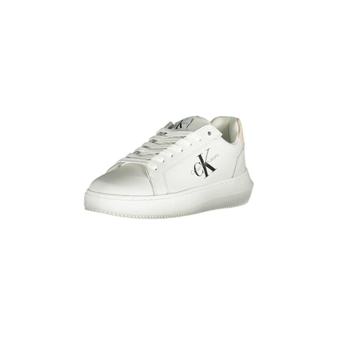 CALVIN KLEIN Women's White Sneakers with Logo Details