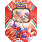 Pokemon Tin: "Paldea Legends" Tcg Gcc Card Game Koraidon/Miraidon (Random)