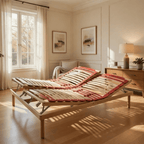 Bed frame for all types of wooden slatted mattresses with manual head and foot lift - Venere M