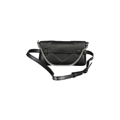Calvin Klein Women's Black Convertible Bag with Chain and Belt