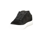 CALVIN KLEIN Sneakers Uomo Nere con Lacci e Dettagli in Bianco