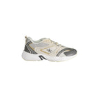 CALVIN KLEIN Sneakers Uomo Beige con Dettagli a Contrasto