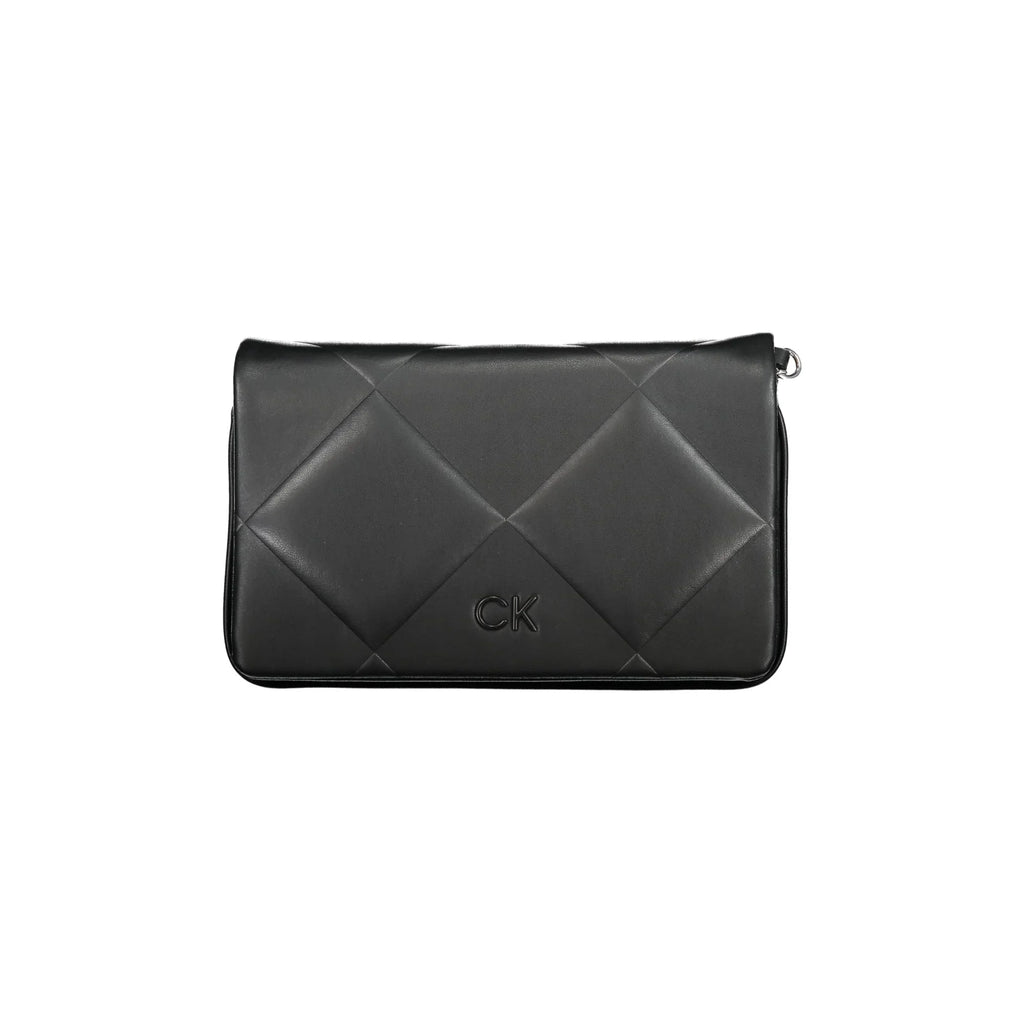 Calvin Klein Borsa Donna Nera con Tracolla Regolabile e Dettagli a Contrasto