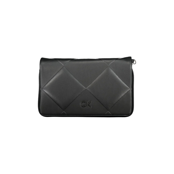 Calvin Klein Borsa Donna Nera con Tracolla Regolabile e Dettagli a Contrasto