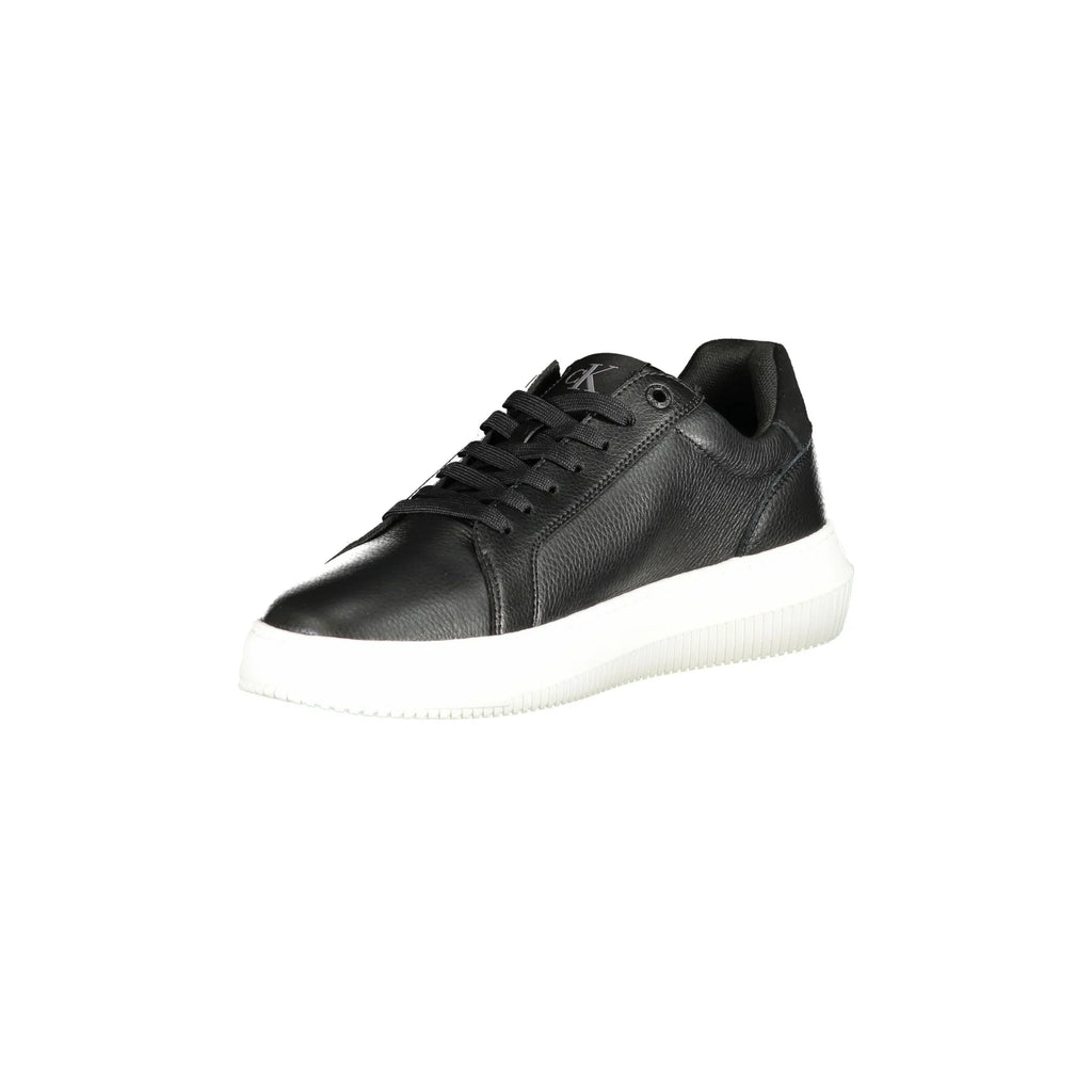 CALVIN KLEIN Scarpe Sneakers Uomo Nere con Dettagli a Contrasto