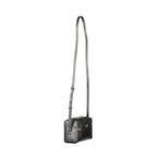 CALVIN KLEIN Women's Black Crossbody Bag with Zip and Contrast Details