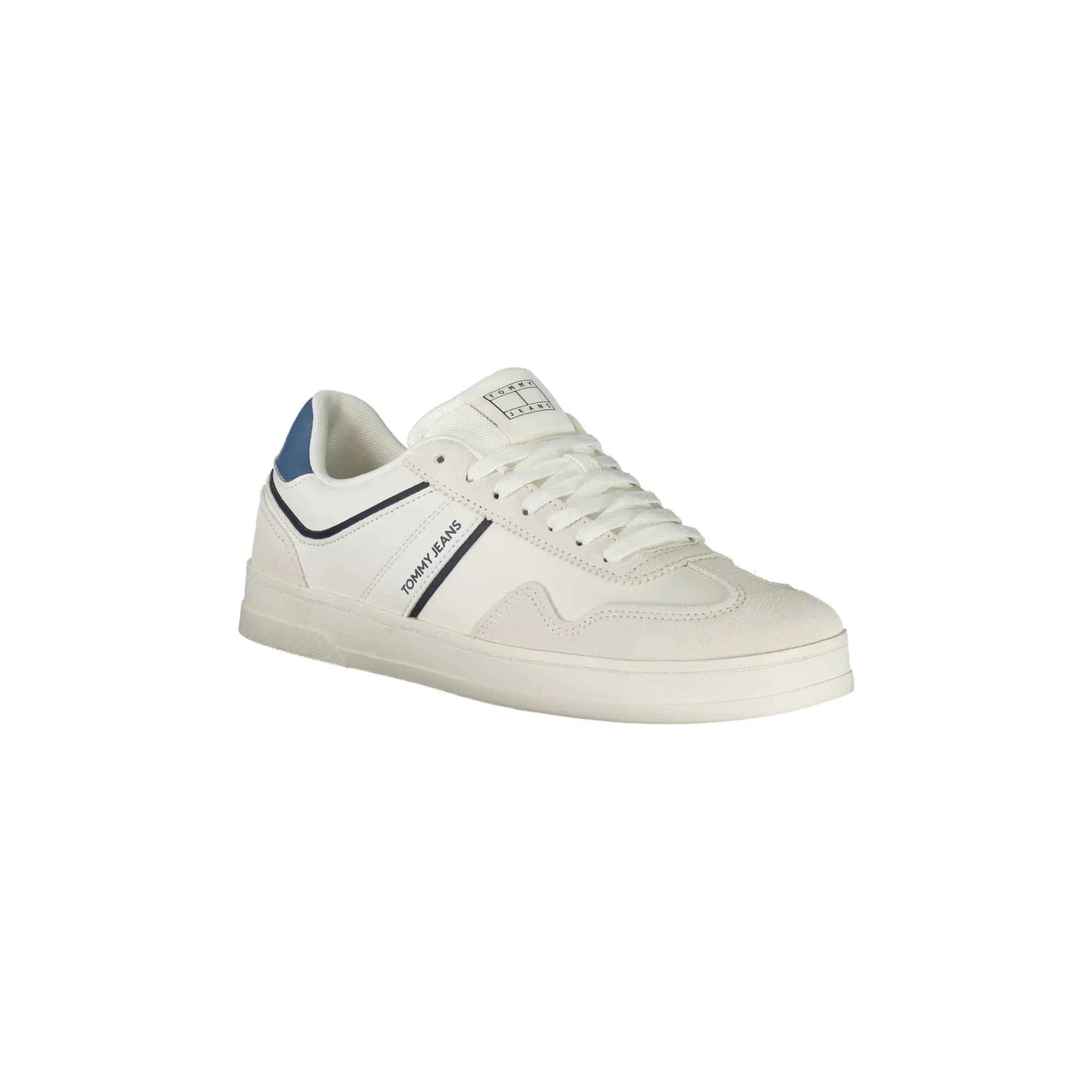 TOMMY HILFIGER Men's White Sneakers with Contrast Details