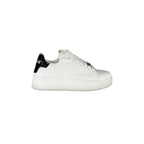 GAELLE PARIS Women's White Sneakers with Contrast Laces