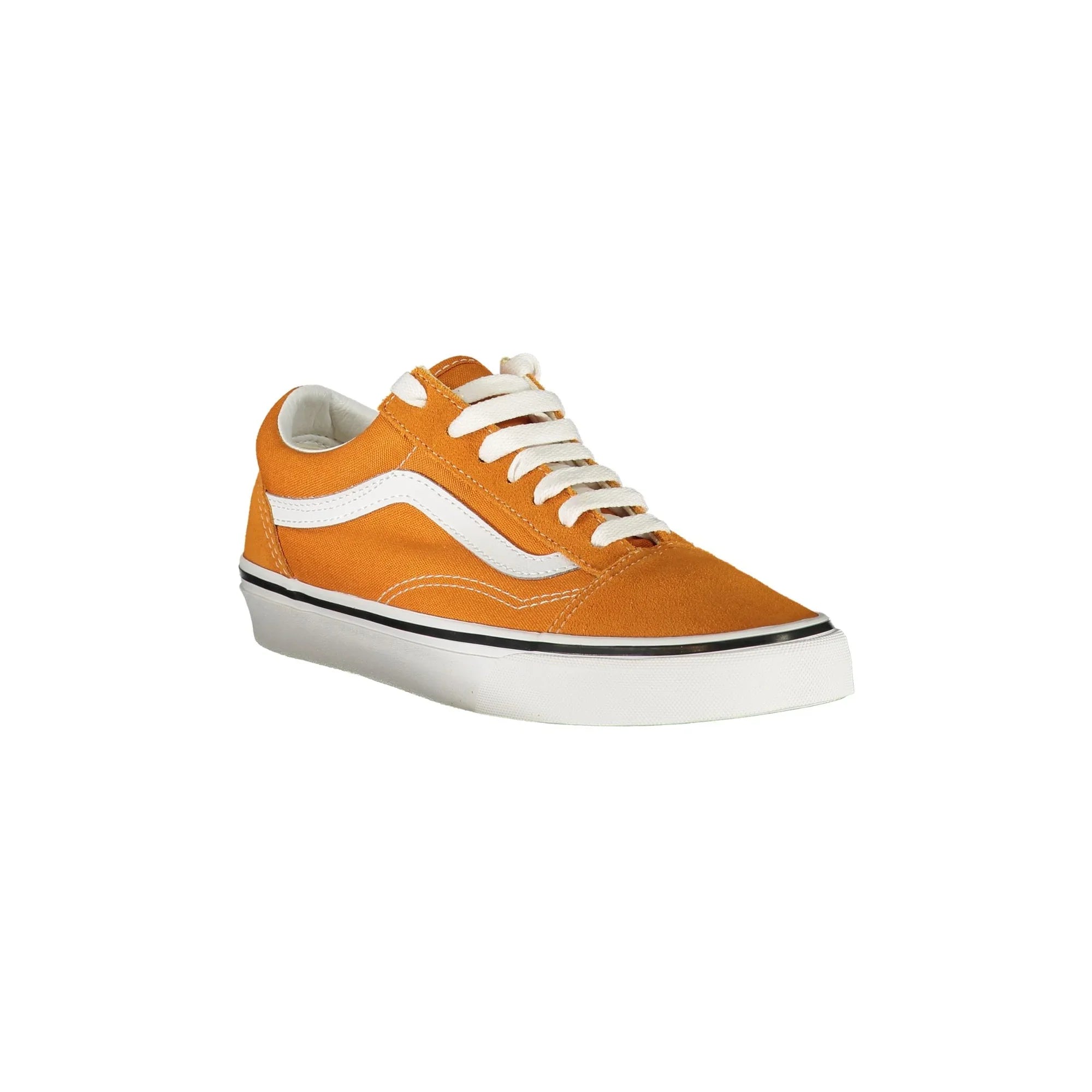 VANS Women's Orange Sneakers with Contrast Details