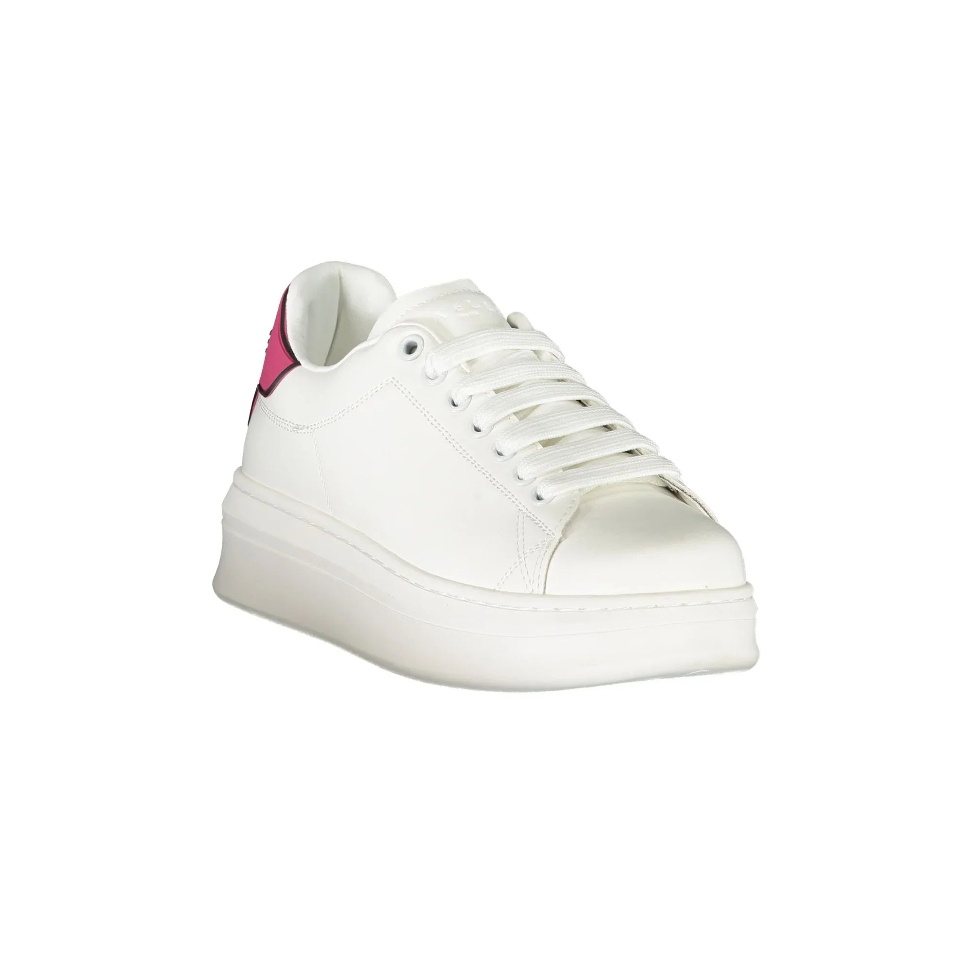 GAELLE PARIS Women's Pink Sneakers with Contrast Details