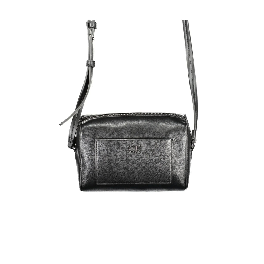 Calvin Klein Borsa Donna Nera a Tracolla con Zip e Tasche