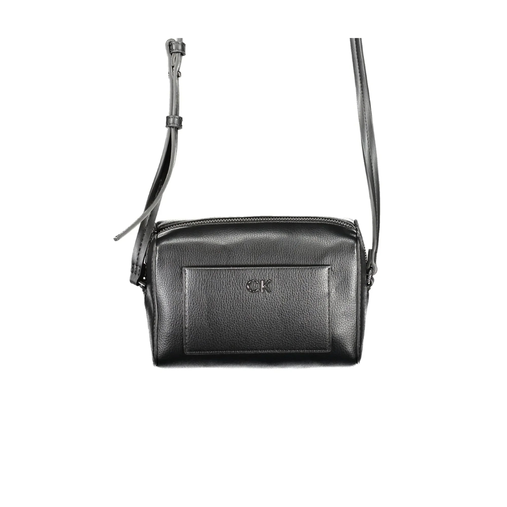 Calvin Klein Women's Black Crossbody Bag with Zip and Pockets