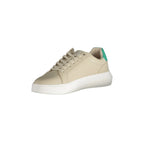 CALVIN KLEIN Scarpe Sneakers Uomo Beige con Dettagli a Contrasto