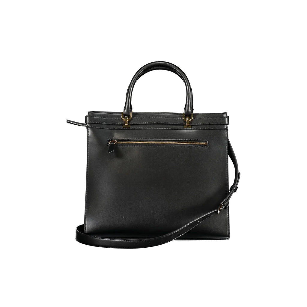 GUESS JEANS Women's Black Handbag with Logo and Shoulder Strap SESTRI LOGO