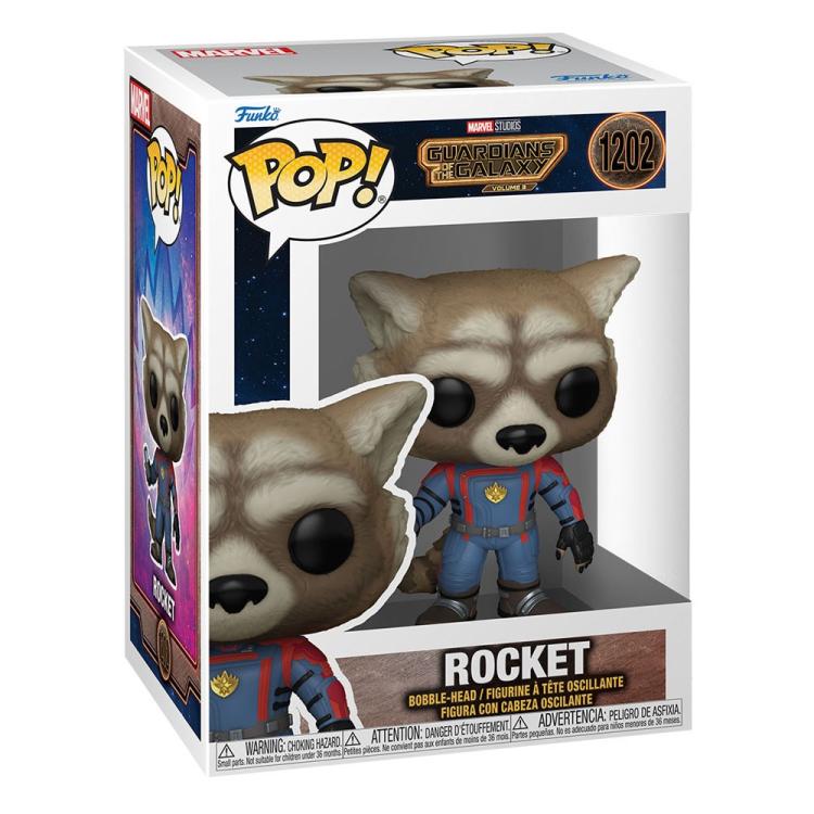Funko Pop! Marvel - Guardians Of The Galaxy Vol. 3 (1202) Rocket Vinyl Figure