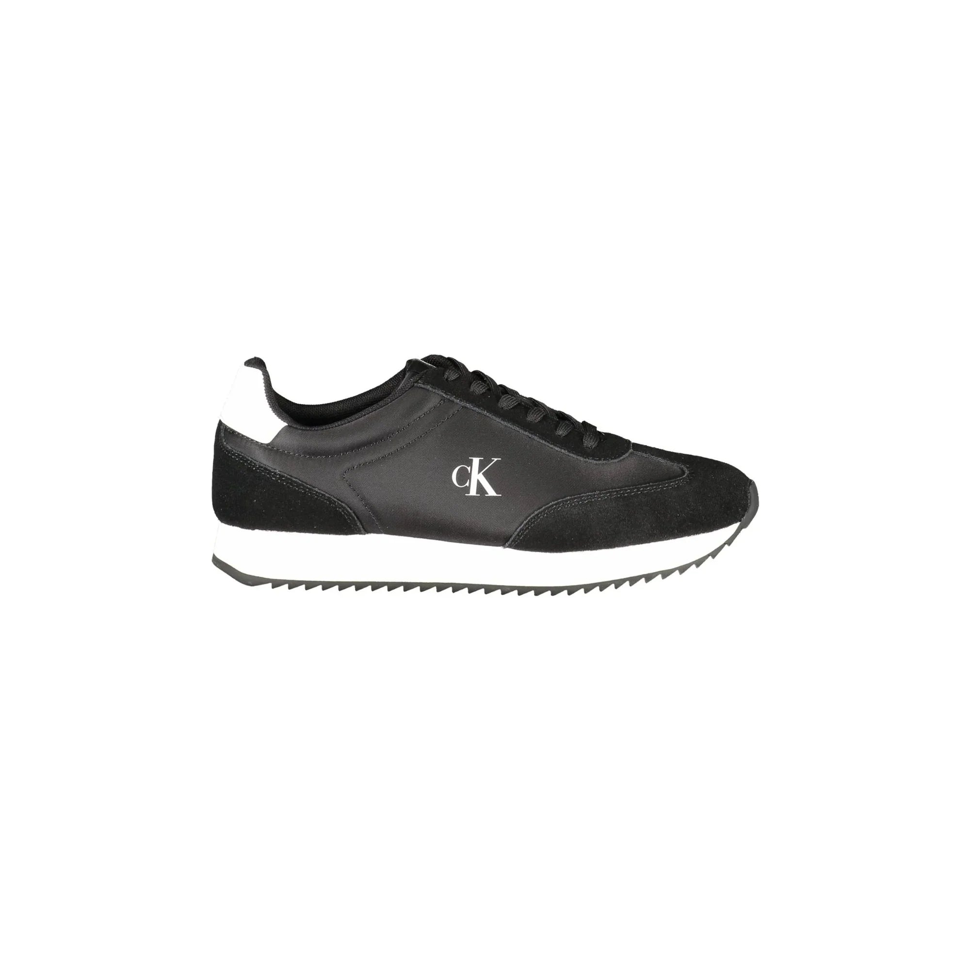 CALVIN KLEIN Women's Black Sneakers with Contrast Details