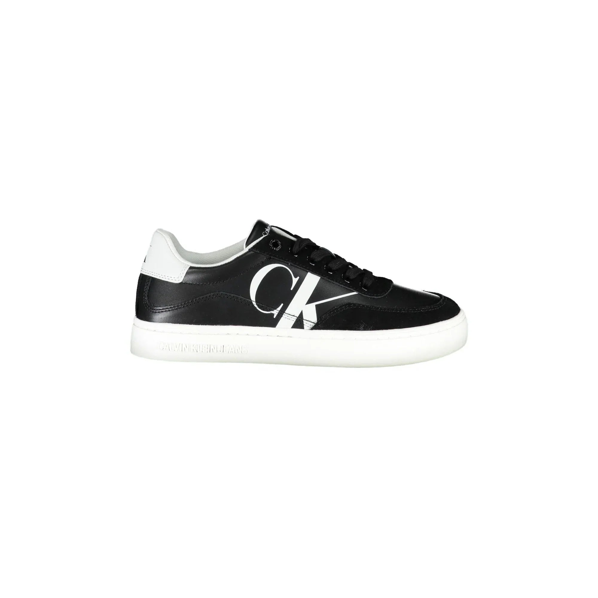 CALVIN KLEIN Women's Black Sneakers with Contrast Details