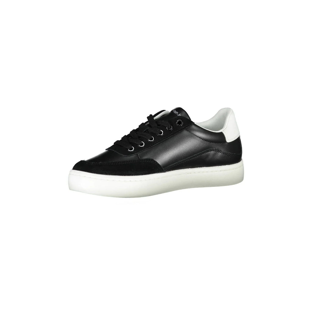 CALVIN KLEIN Scarpe Sneakers Donna Nere con Dettagli a Contrasto