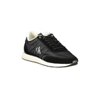 CALVIN KLEIN Sneakers Uomo Nere con Lacci e Dettagli in Bianco