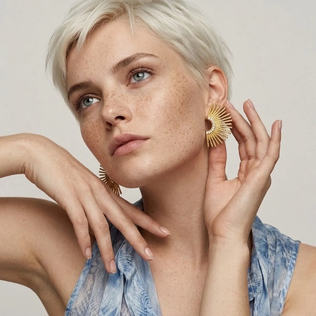 Indigamond Earrings