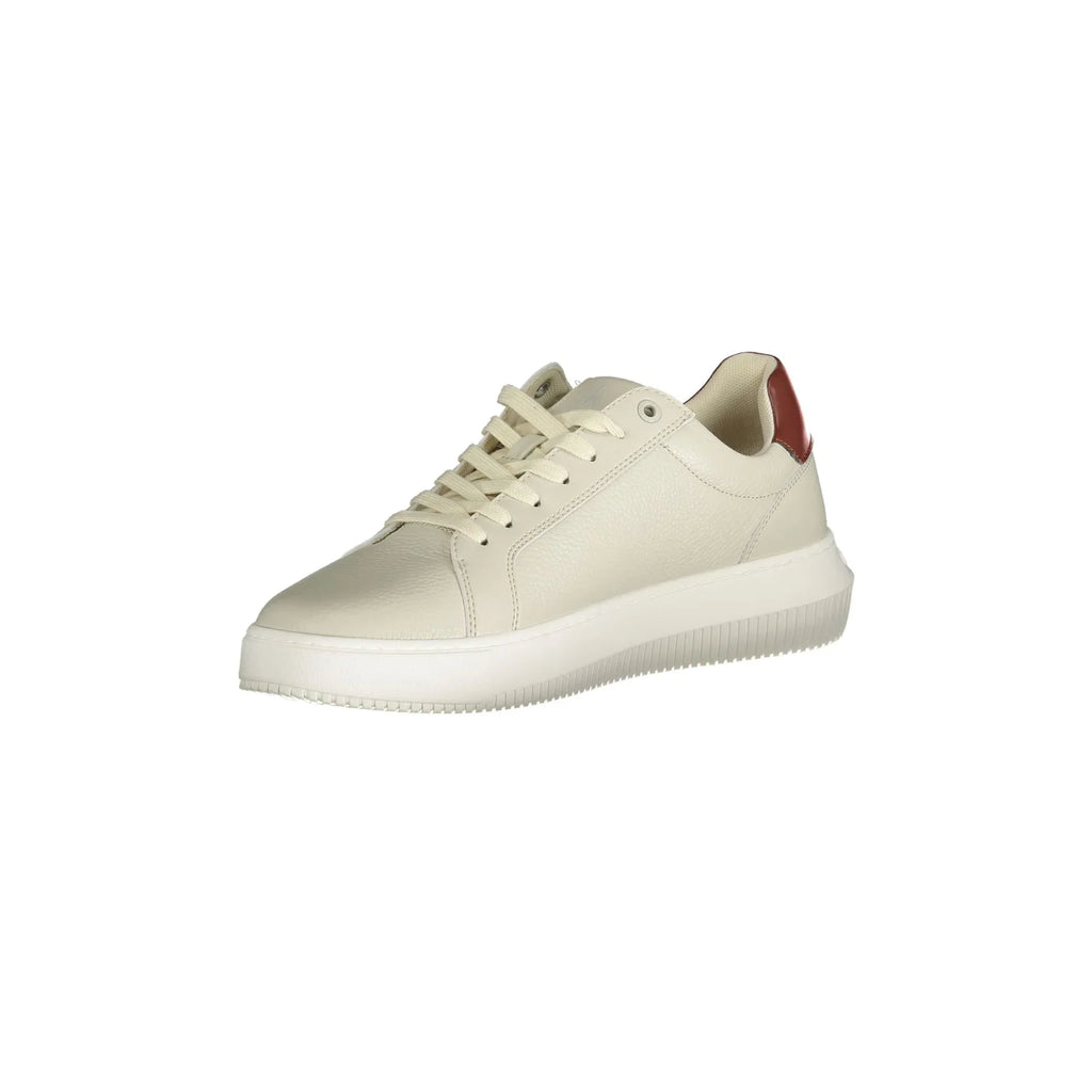CALVIN KLEIN Scarpe Sneakers Uomo Grigie con Dettagli Marroni