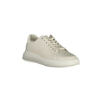 CALVIN KLEIN Scarpe Sneakers Donna Beige con Dettagli a Contrasto