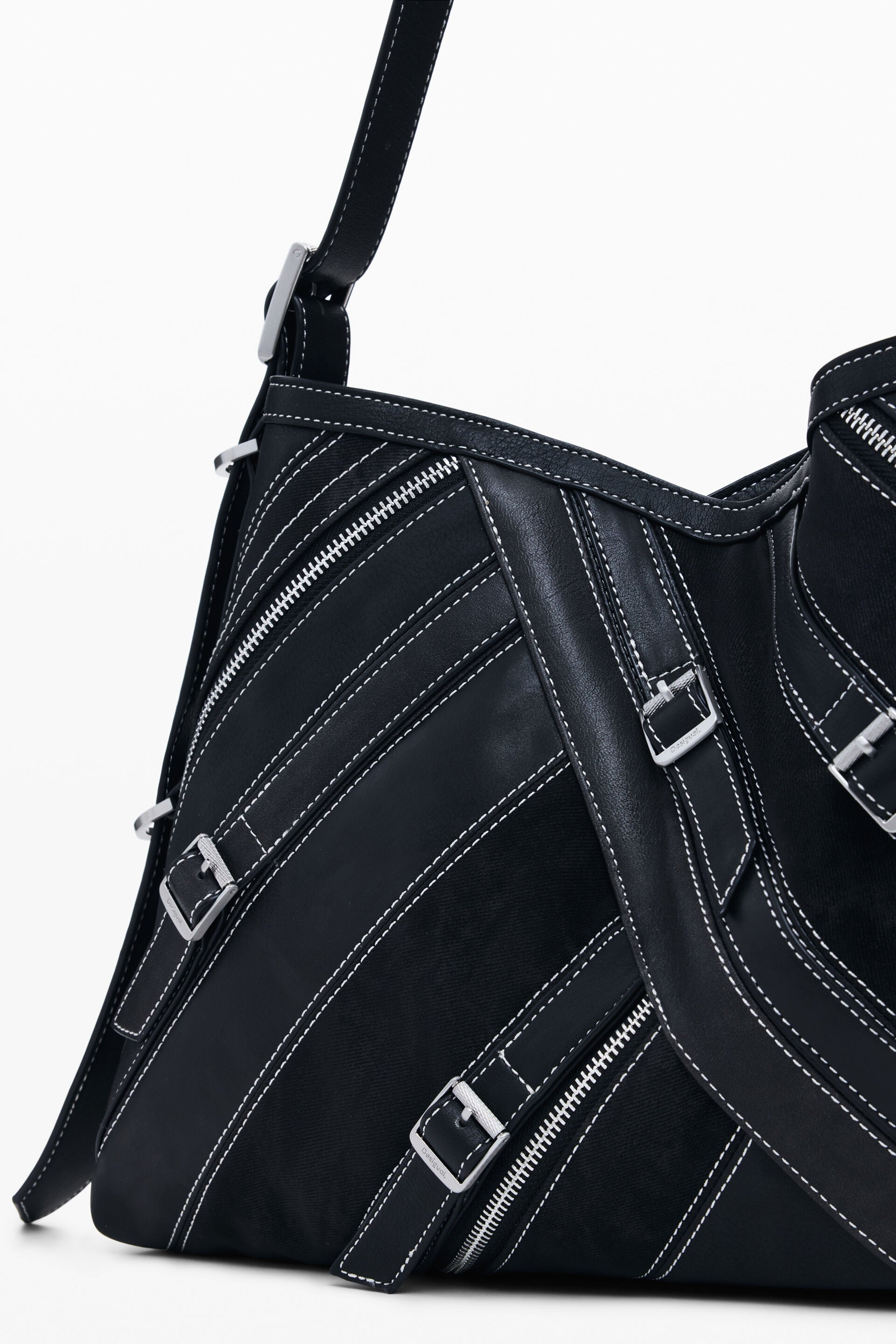 DESIGUAL Women's Black Fibonacci Buxton Shoulder Bag