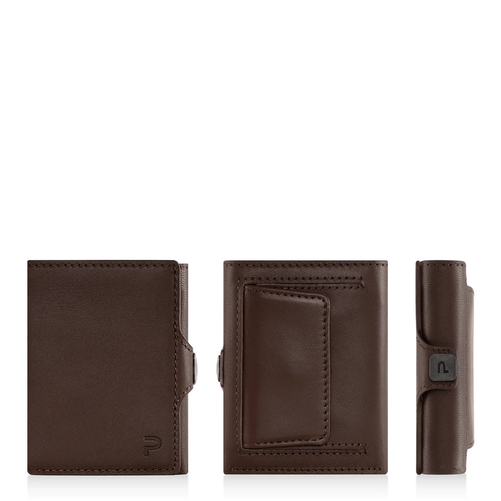 KLIK Classic with XL Coin Pocket Brown Leather