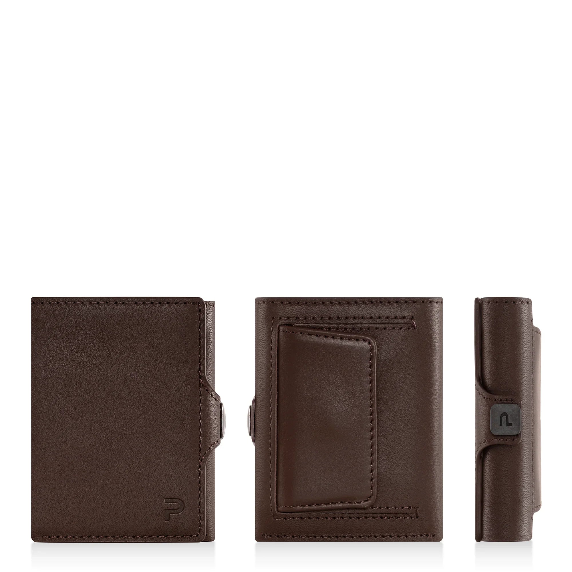KLIK Classic with XL Coin Pocket Brown Leather
