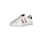 TOMMY HILFIGER Scarpe Sneakers Uomo Bianche con Dettagli a Contrasto