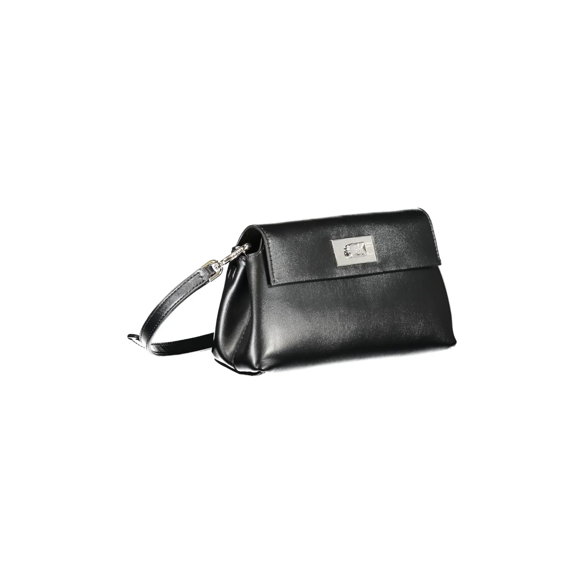CALVIN KLEIN Women's Black Crossbody Bag with Snap Closure
