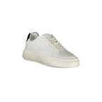 CALVIN KLEIN Sneakers Donna Bianche con Lacci e Dettagli in Nero