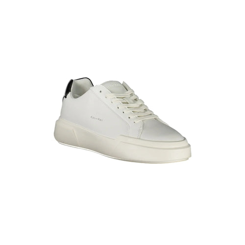 CALVIN KLEIN Sneakers Donna Bianche con Lacci e Dettagli in Nero