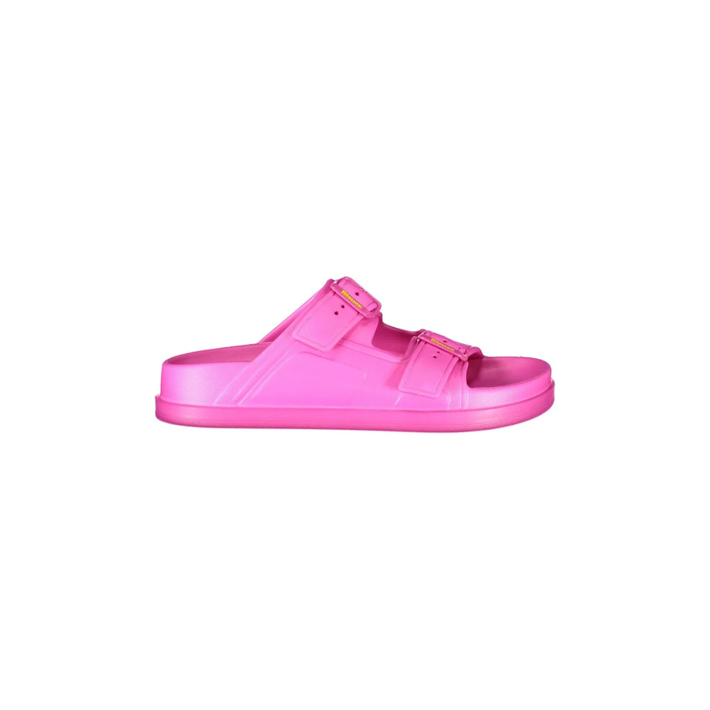 BLAUER Women's Pink Sandals with Adjustable Double Buckle