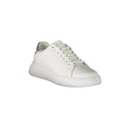 CALVIN KLEIN Scarpe Sneakers Donna Bianche con Dettagli a Contrasto