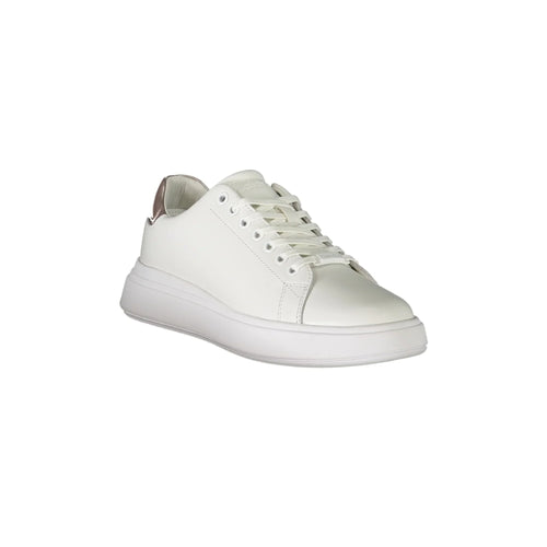 CALVIN KLEIN Women's White Sneakers with Contrast Details
