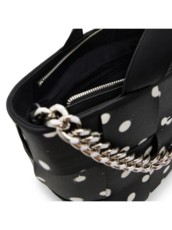 DESIGUAL Women's Black Handbag and Shoulder Bag with Chain Strap