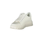 GAELLE PARIS Scarpe Sneakers Donna Bianche con Dettagli a Contrasto