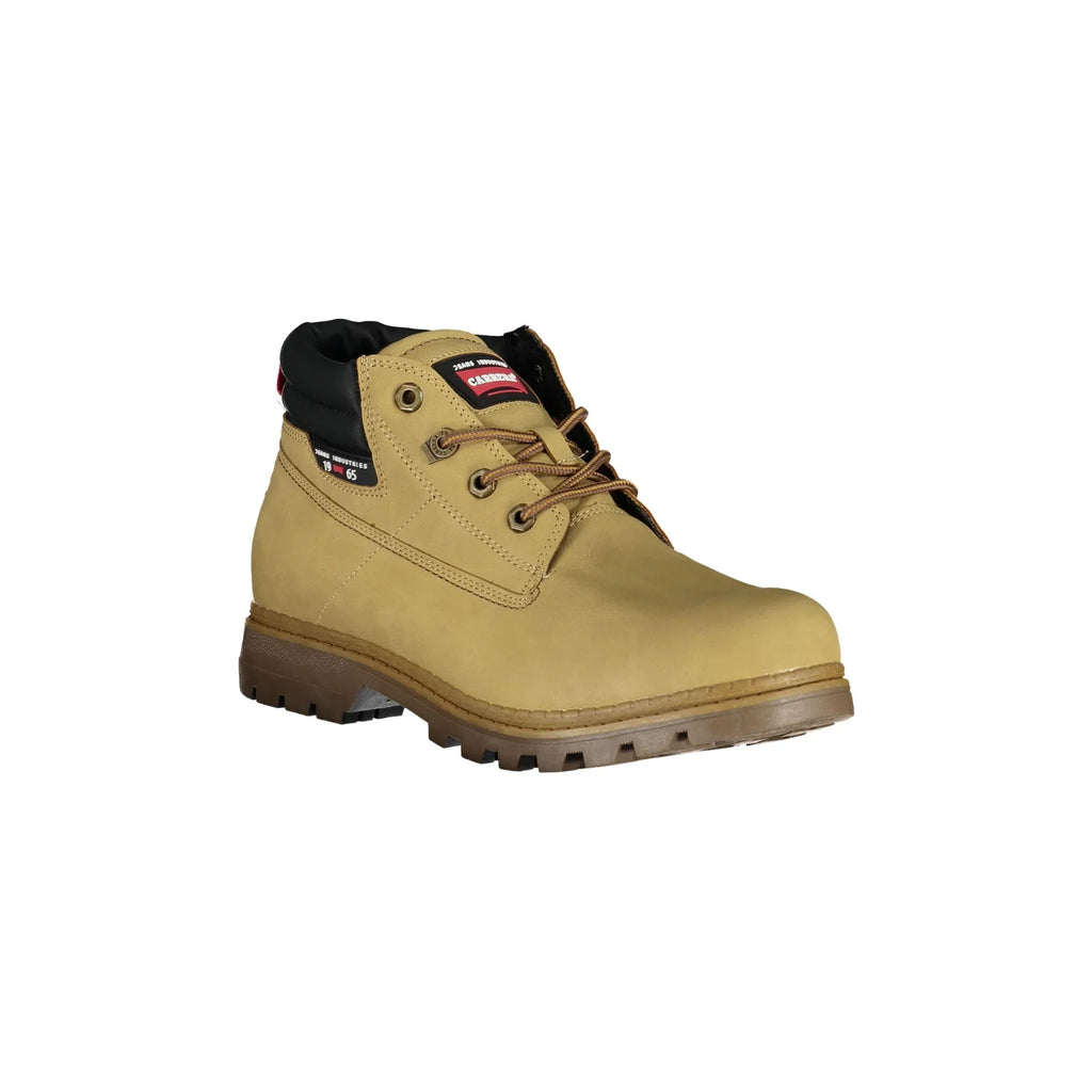 CARRERA Stivaletti Uomo Beige con Lacci e Logo Laterale