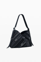 DESIGUAL Women's Black Fibonacci Buxton Shoulder Bag
