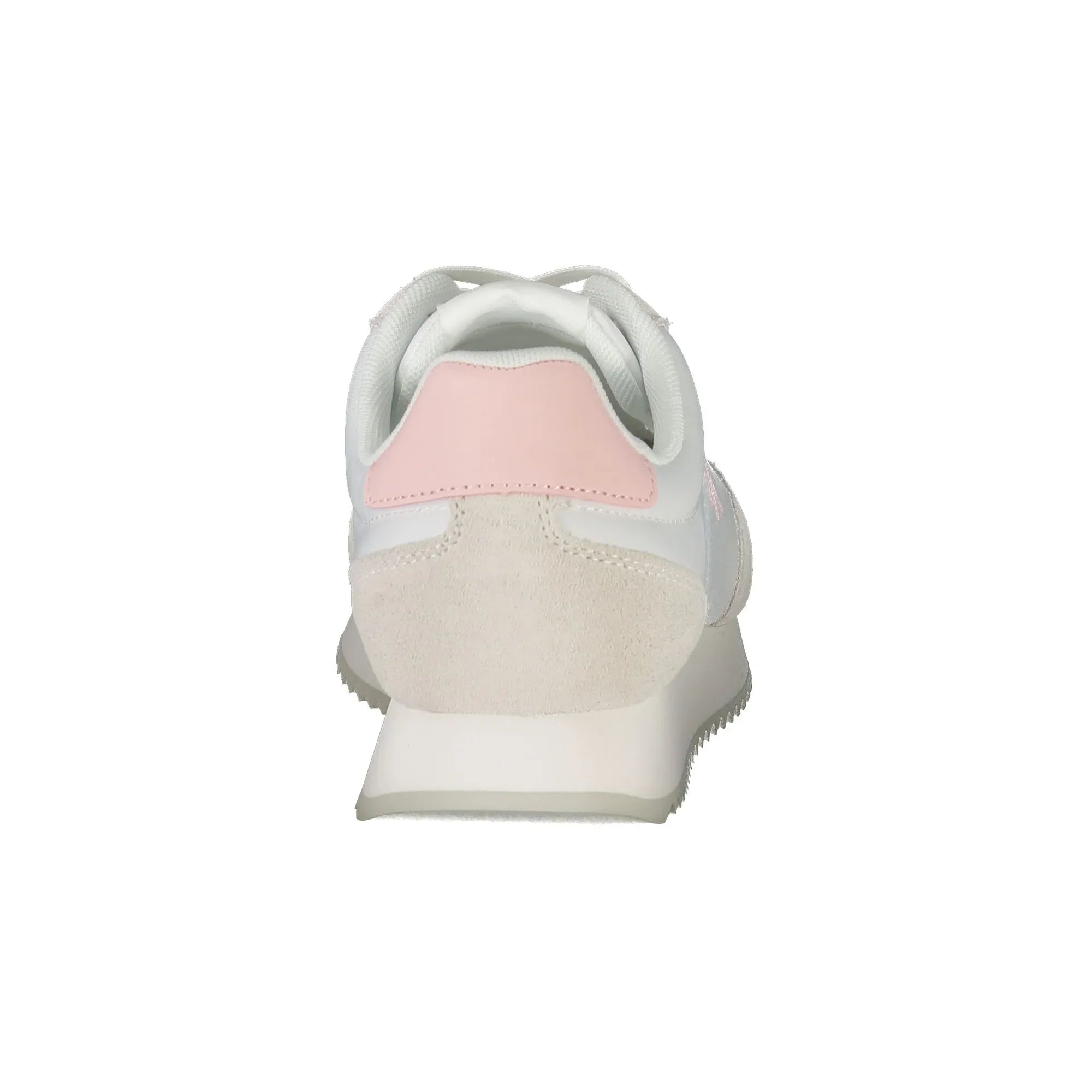 CALVIN KLEIN Women's White Sneakers with Pink Details and Logo