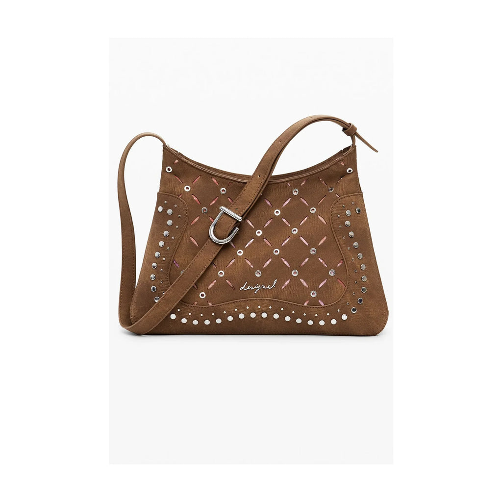 DESIGUAL Borsa Donna a Tracolla Yankee Manaos con Borchie
