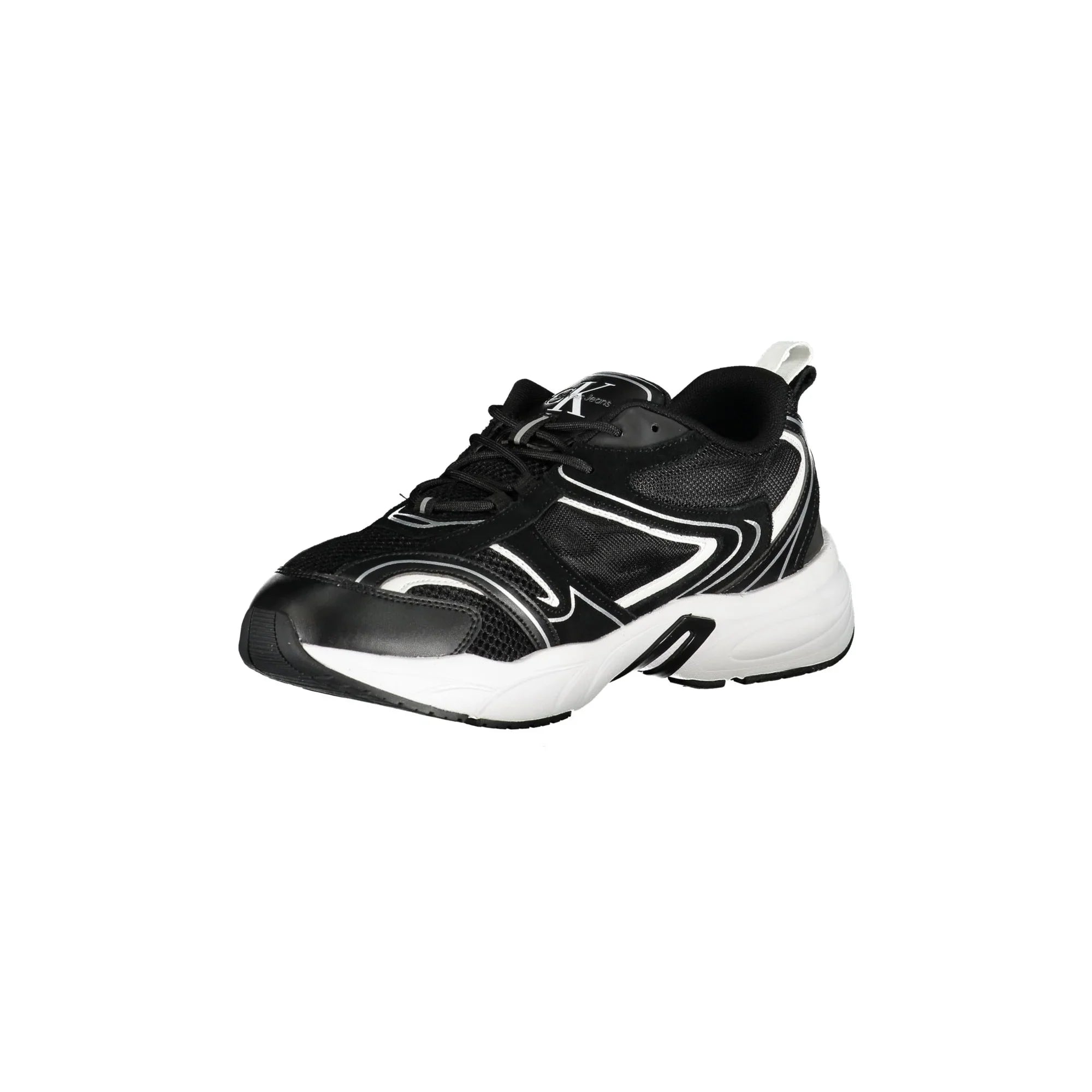 CALVIN KLEIN Men's Black Sneakers with Contrast Details