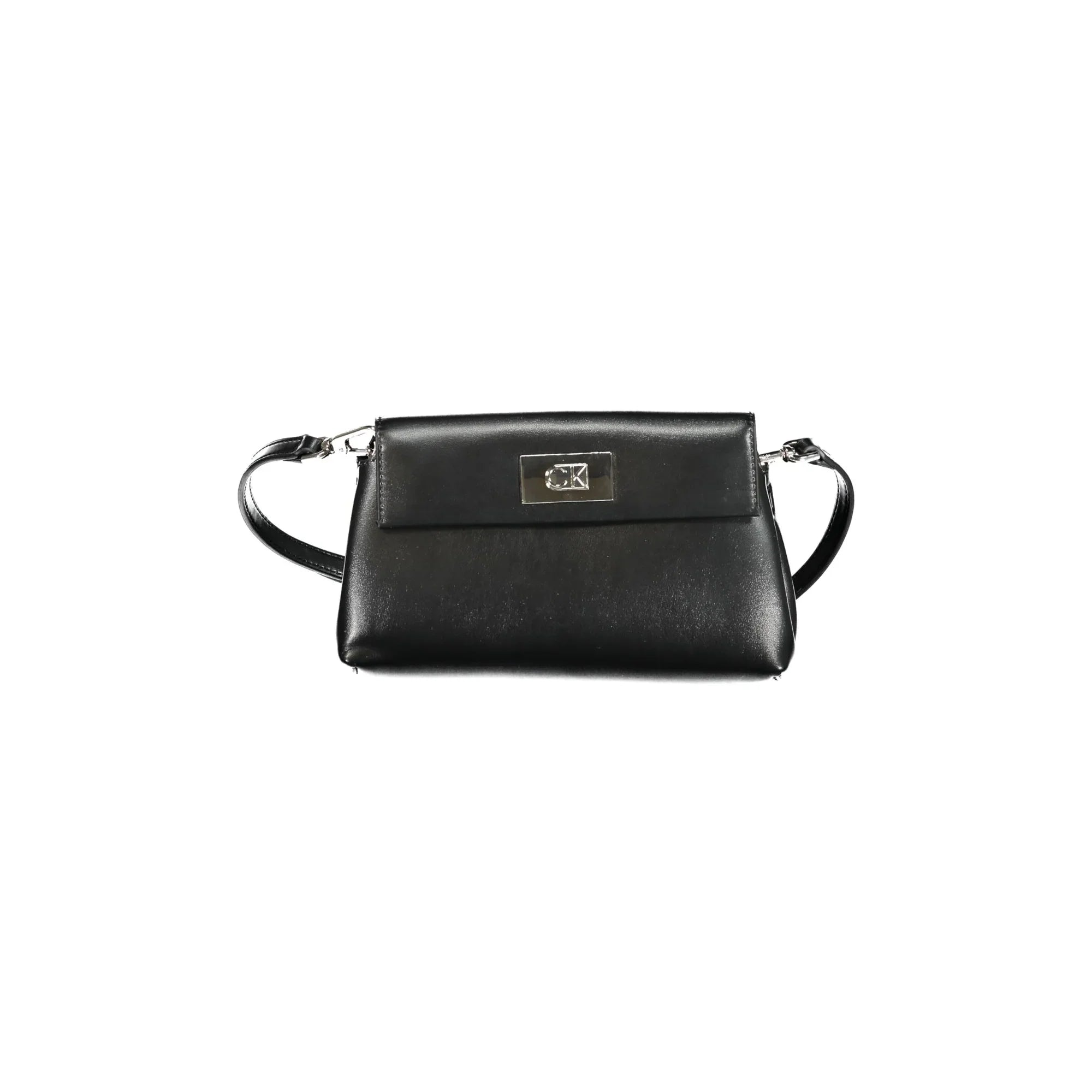 CALVIN KLEIN Women's Black Crossbody Bag with Snap Closure
