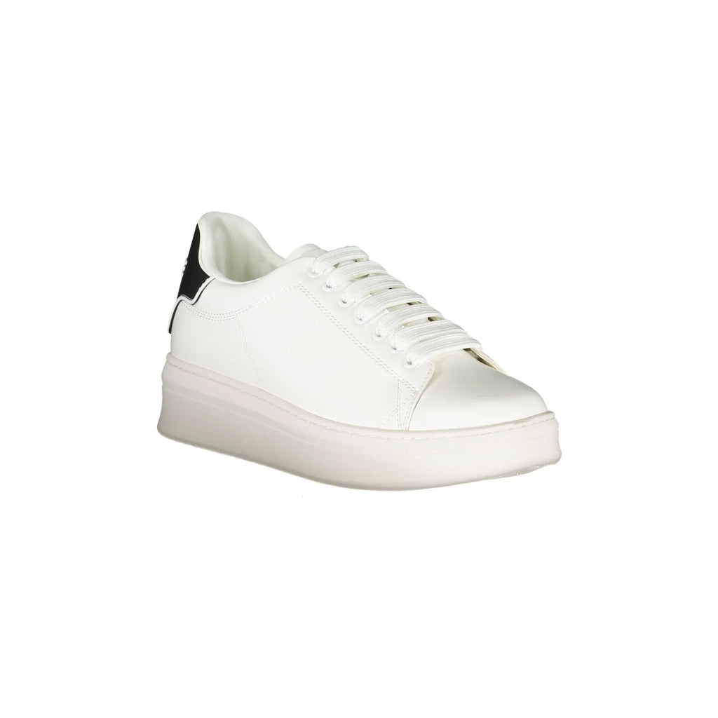 GAELLE PARIS Scarpe Sneakers Uomo Bianche con Dettagli a Contrasto