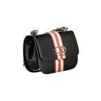 GUESS JEANS Borsa Donna a Tracolla Nera Nelka con Catena