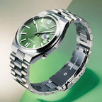 Citizen TSUYOSA Automatic 8210 Peaceful Green Dial – Men's Stainless Steel Mechanical Watch – Ref. NJ0158-89Z